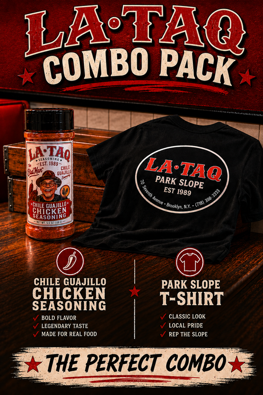 (Combo Pack) Signature Shirt & Chile Guajillo Chicken Seasoning