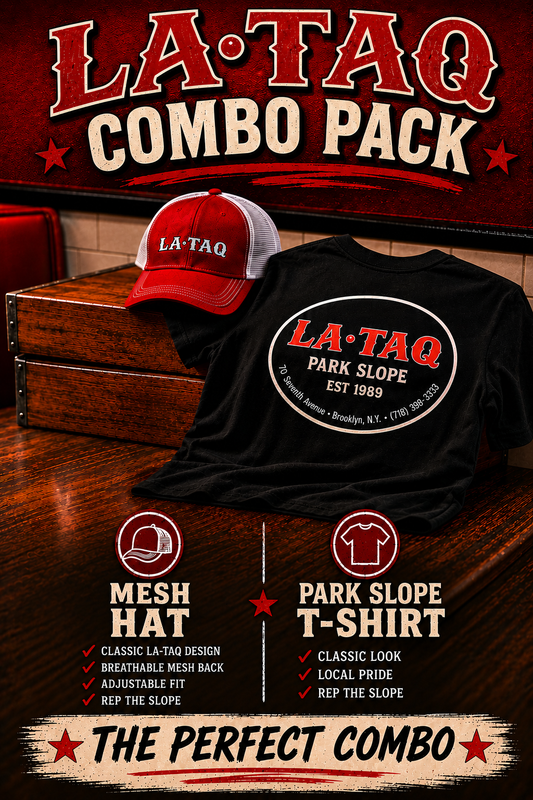 (Combo Pack) LA TAQ Signature Shirt & Classic Adjustable Mesh Hat